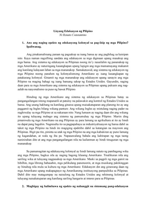 ano ang epekto sa buhay ng mga pilipino|ano ang epekto sa buhay ng mga pilipino ang pang.